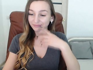 Uber-sexy Fashionable Damsel Spunking Live with a Vibe Plaything